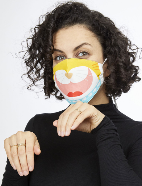 REVERSIBLE CAT & DOG FACE MASK