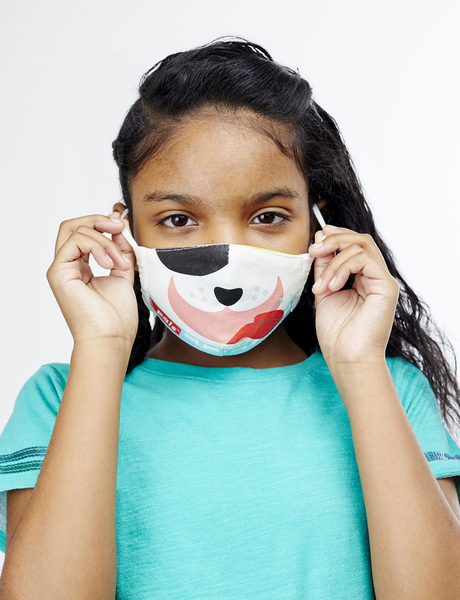 REVERSIBLE CAT & DOG FACE MASK