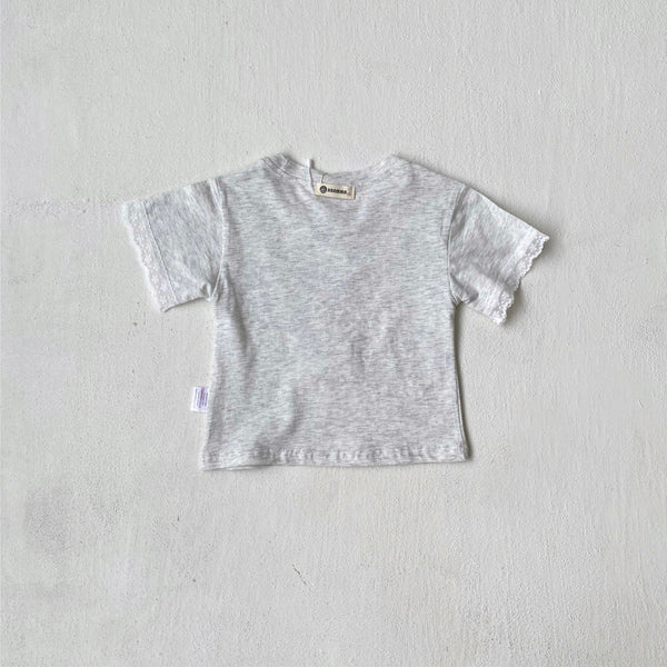 Summer Hot Selling Baby Kids Girls Short Sleeves Cartoon Rabbit Pattern T-shirt